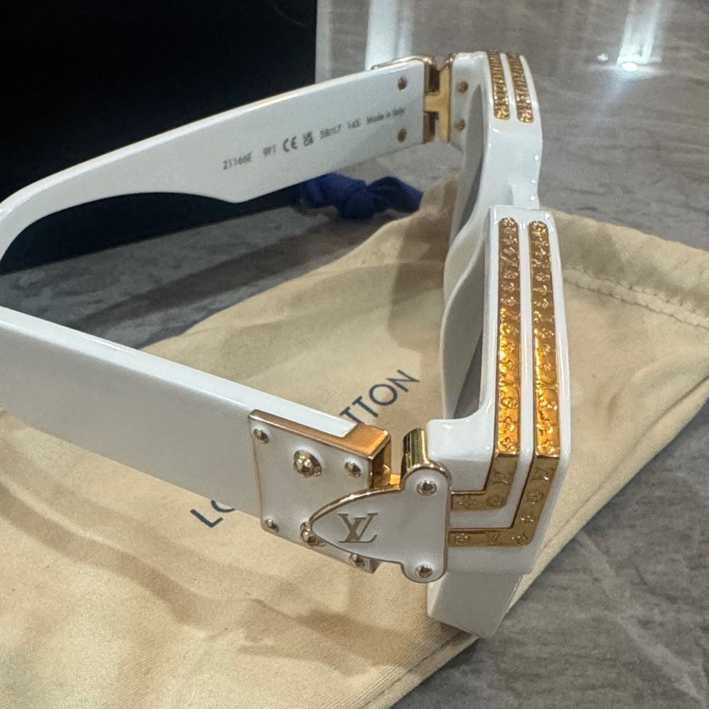 Louis Vuitton Millionaire White and Gold Sunglasses - Picture 2 of 7